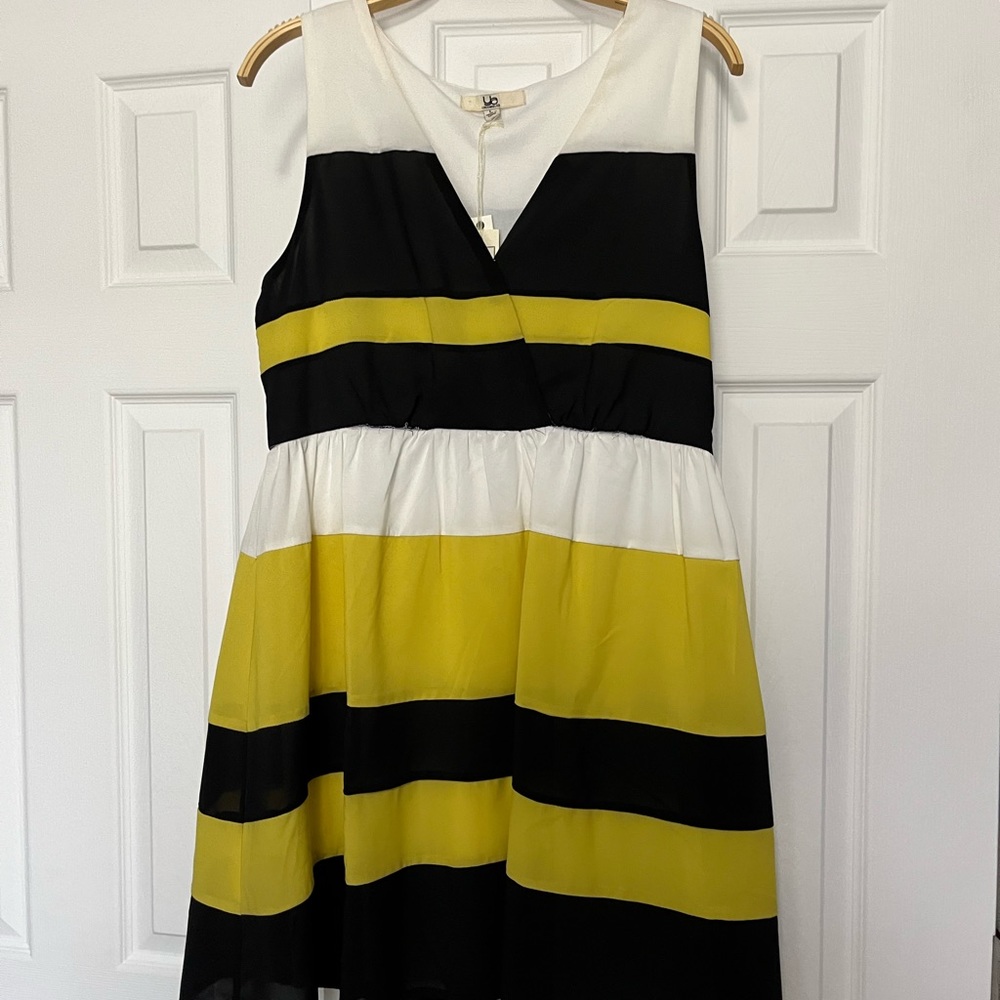 Black and yellow dress